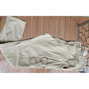 Wrangler Cargo Pants Mens Size 38x32 Regular Taper Khaki Beige